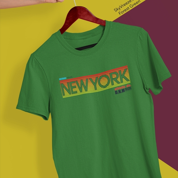 Color - Forest Green - Mens Short Sleeve T-shirt - - Picture 1 of 1